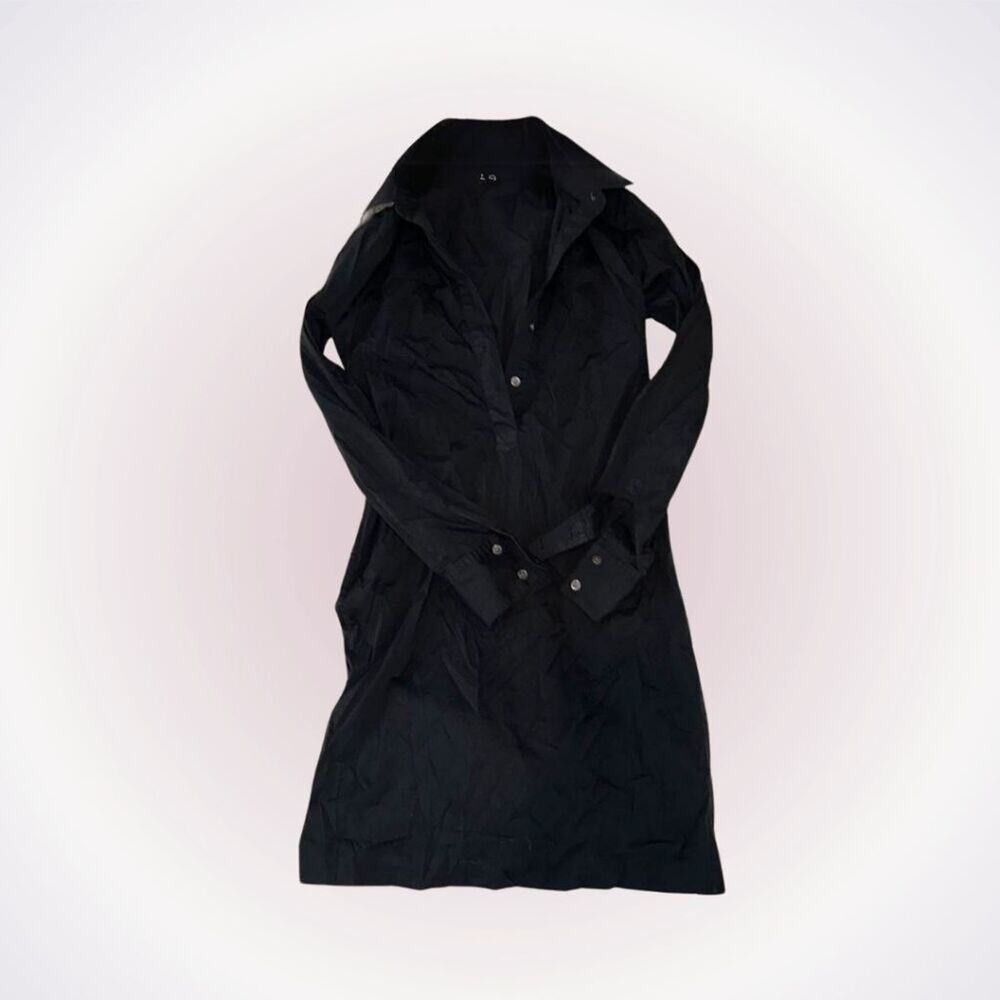 Theory black collared mini dress | Sz 4